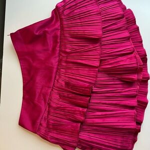 Elegant Pink Pleated Skirt